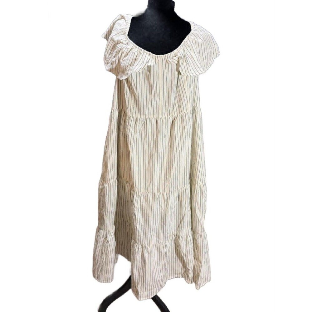 LAST CHANCE TORRID OTS Seersucker Tiered Maxi